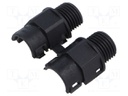Straight terminal connector; Gland: M16; Thread: metric,outside
