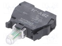 Illuminating unit; 22mm; Harmony XB4; -25÷70°C; Illumin: LED