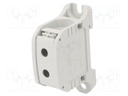 Splice terminal: rail; STB; 50mm2; ways: 1; terminals: 2; grey; TS35