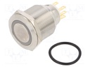 Switch: vandal resistant; Pos: 2; SPDT; 3A/220VAC; 5A/24VDC; IP65
