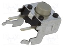 Microswitch TACT; SPST-NO; Pos: 2; 0.05A/24VDC; THT; none; 1.47N
