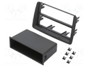 Radio mounting frame; Fiat; 2 ISO; grey