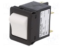 Circuit breaker; Urated: 240VAC; 60VDC; 20A; DPST; Poles: 2; SNAP-IN