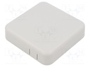 Enclosure: multipurpose; X: 80mm; Y: 80mm; Z: 20mm; ABS; grey