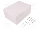 Enclosure: multipurpose; X: 152mm; Y: 202mm; Z: 90mm; TG PC; grey