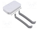 Enclosure: multipurpose; X: 79mm; Y: 126mm; Z: 28mm; WH; ABS; white