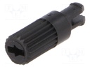 Knob; shaft knob; black; h: 11.7mm; Application: CA14; B: 3.7mm