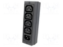 Connector: AC supply; splitter; 10A; 250VAC; IEC 60320; soldering