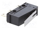 Microswitch SNAP ACTION; with lever; SPDT; 0.1A/125VAC; ON-(ON)