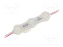 LED; white; 1.2W; 115lm; IP68; 12VDC; 160°; No.of diodes: 3