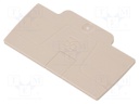 End plate; Application: A series; colourless
