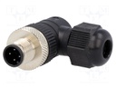 Plug; M12; PIN: 4; male; A code-DeviceNet / CANopen; for cable