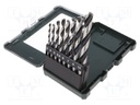 Drill set; wood; Ø: 10mm,3mm,4mm,5,5mm,5mm,6mm,7mm,8mm; steel