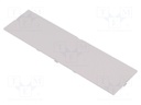Front panel; without frame,with holder; grey