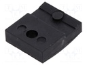 Clamping part for transistors; TO218; black