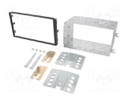 Radio mounting frame; Kia; 2 DIN; black