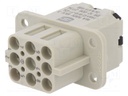 Connector: HDC; female; Han Q; PIN: 8; Compact
