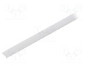 Cover for LED profiles; white; 1m; KA-11; push-in