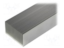 Heatsink: extruded; grilled; natural; L: 1000mm; W: 75mm; H: 45mm