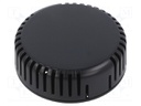 Enclosure: for alarms; Z: 20.3mm; ABS; black; Ø: 60mm; Series: 1551V