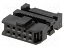 Plug; IDC; female; PIN: 10; IDC; for ribbon cable; 1.27mm