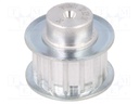 Belt pulley; AT5; W: 10mm; whell width: 21mm; Ø: 21.05mm; aluminium