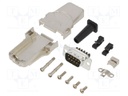 D-Sub; PIN: 9; male; shielded,with strain relief; straight