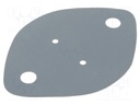 Heat transfer pad: silicone; TO3; 0.38K/W; L: 43.5mm; W: 31mm