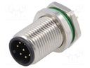 Socket; M12; PIN: 8; male; A code-DeviceNet / CANopen; THT; IP67