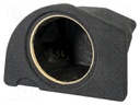 Car loudspeaker enclosure; MDF; black melange; textil; 15l; 250mm