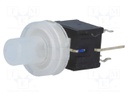 Switch: keypad; Pos: 2; DPDT; 0.1A/30VDC; colourless; Illumin: LED