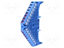Splice terminal: rail; 1.5mm2; ways: 8; terminals: 32; blue; TS35x15