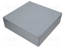 Enclosure: multipurpose; X: 401mm; Y: 406mm; Z: 120mm; EURONORD; grey