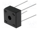 Single-phase bridge rectifier; Urmax: 600V; If: 3A; Ifsm: 50A; BR-3