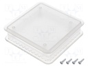 Enclosure: for computer; ABS + PC; semi-transparent; X: 103mm