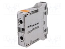 Splice terminal: rail; 25÷95mm2; ways: 1; terminals: 2; grey; 1kV