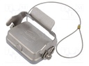 Protection cover; Han-INOX®; size 6B; with latch; IP65,IP67