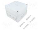 Enclosure: multipurpose; X: 130mm; Y: 130mm; Z: 99mm; TK PC; grey
