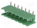 Pluggable terminal block; 5mm; ways: 7; angled 90°; socket; male
