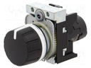 Potentiometer; 22mm; 3SU1.5; -25÷70°C; Ø22mm; IP67; 100kΩ