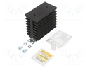 Heatsink: extruded; L: 103mm; W: 45mm; H: 80mm; aluminium; anodized