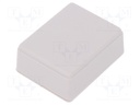 Enclosure: multipurpose; X: 40mm; Y: 50mm; Z: 20mm; polystyrene; grey
