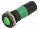 Indicator: LED; green; 230VAC; Ø22mm