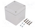 Enclosure: multipurpose; X: 82mm; Y: 84mm; Z: 85mm; TG ABS; ABS; grey
