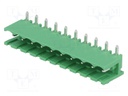 Pluggable terminal block; 5mm; ways: 10; angled 90°; socket; male