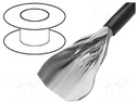 Wire: ribbon; round; 1.27mm; stranded; Cu; 10x28AWG; unshielded; PVC