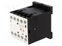 Contactor: 3-pole; NO x3; Auxiliary contacts: NC; 24VDC; 12A; DIN