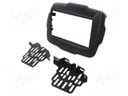 Radio mounting frame; Jeep; 2 DIN; black