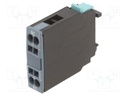 Auxiliary Contact, Siemens 3RT Series Contactors, 1NC, Snap-On Mount, Spring-Loaded