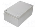 Enclosure: multipurpose; X: 200mm; Y: 300mm; Z: 120mm; KL; natural